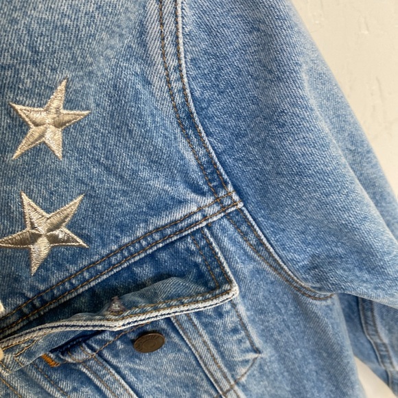 Logophile Patchwork Denim Jacket - Picture 3 of 7